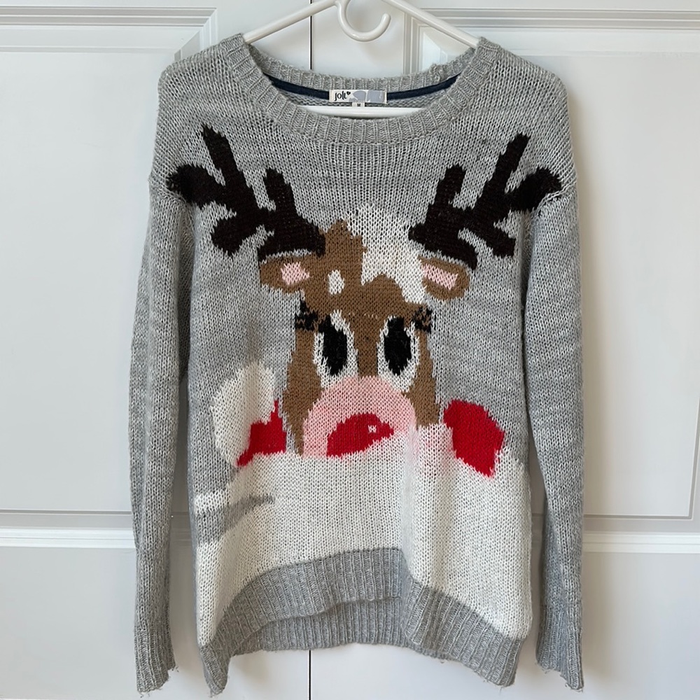Jolt Christmas reindeer ugly sweater size medium ❤️